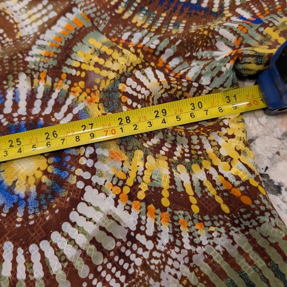 Robert Graham Multicolor Patterned Men's Shirt Beautiful Brown/Olive Colors - Picture 6 of 6